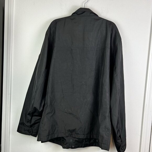 Michael Kors Men’s Black Full Zip Snap Windbreaker Coat Jacket size 4XLT - Picture 8 of 8